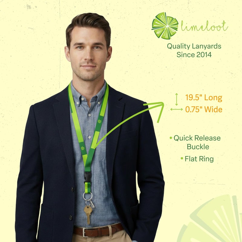 Limeloot Horses Premium Lanyard with Release Buckle, and Flat Ring - Image 5